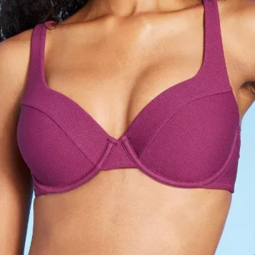 Shade & Shore lightly lined acai bikini top